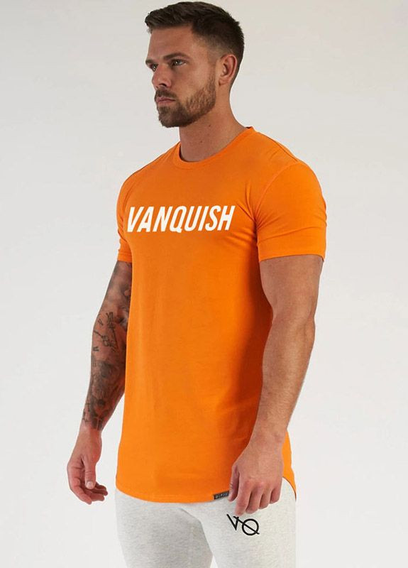 Оранжевая мужская футболка VQH