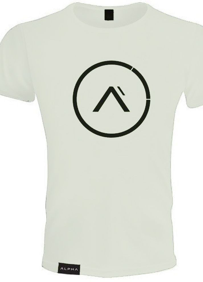Біла чоловіча футболка Alpha