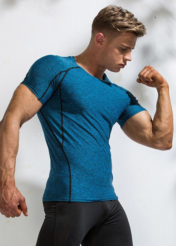 Синяя мужская футболка Deenyt