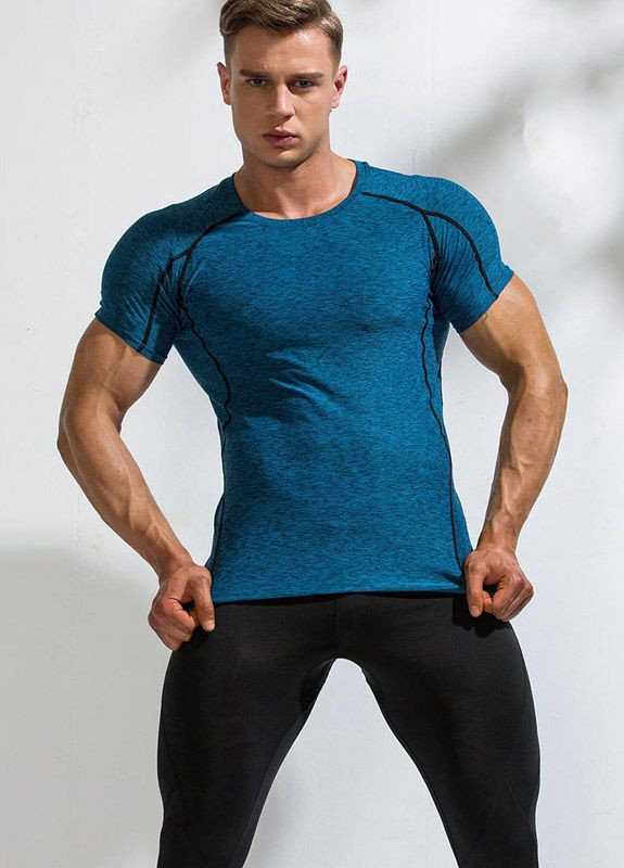 Синяя мужская футболка Deenyt