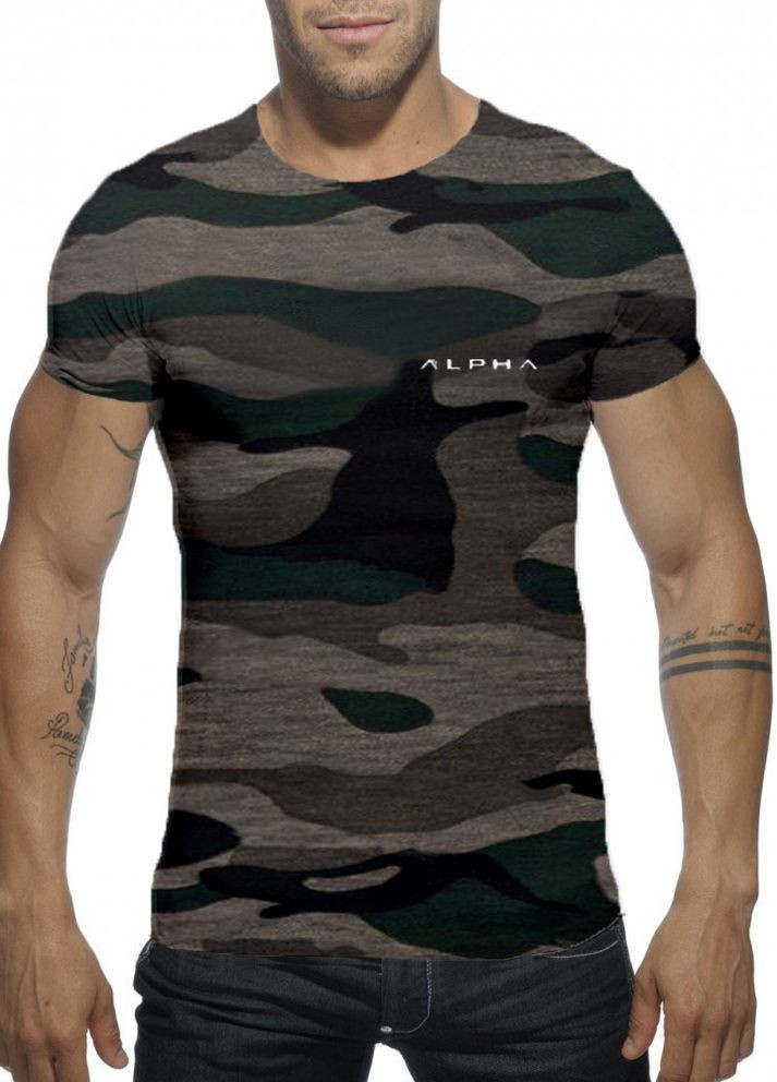 Хаки (оливковая) мужская футболка Alpha