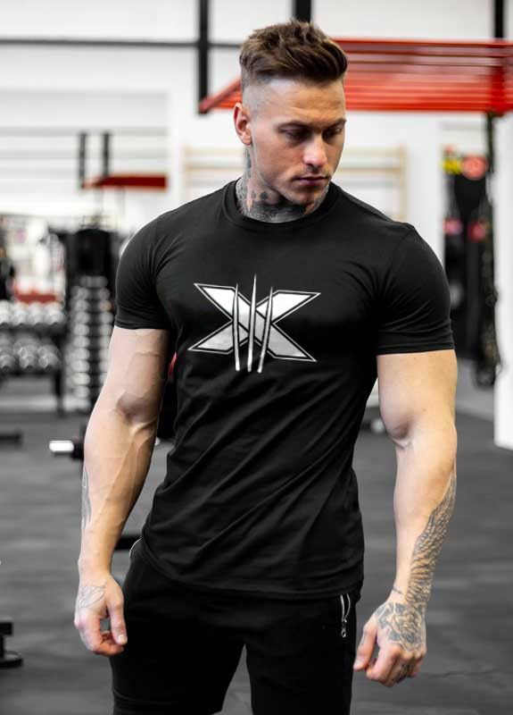 Черная мужская футболка Alpha