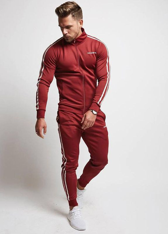 Красный демисезонный спортивный костюм VQH