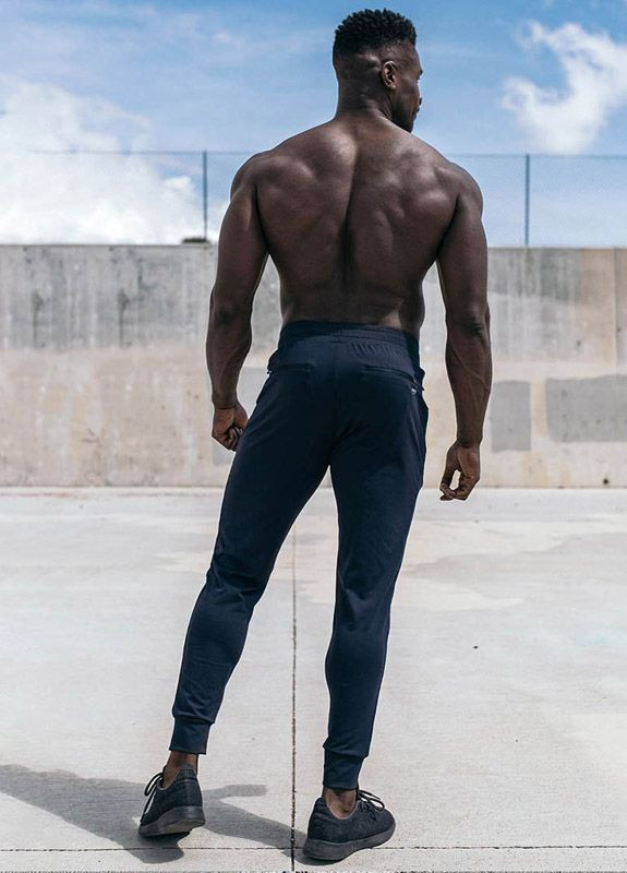 Темно-синие спортивные демисезонные брюки BUTZ