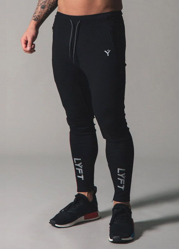 Черные спортивные демисезонные брюки Lyft