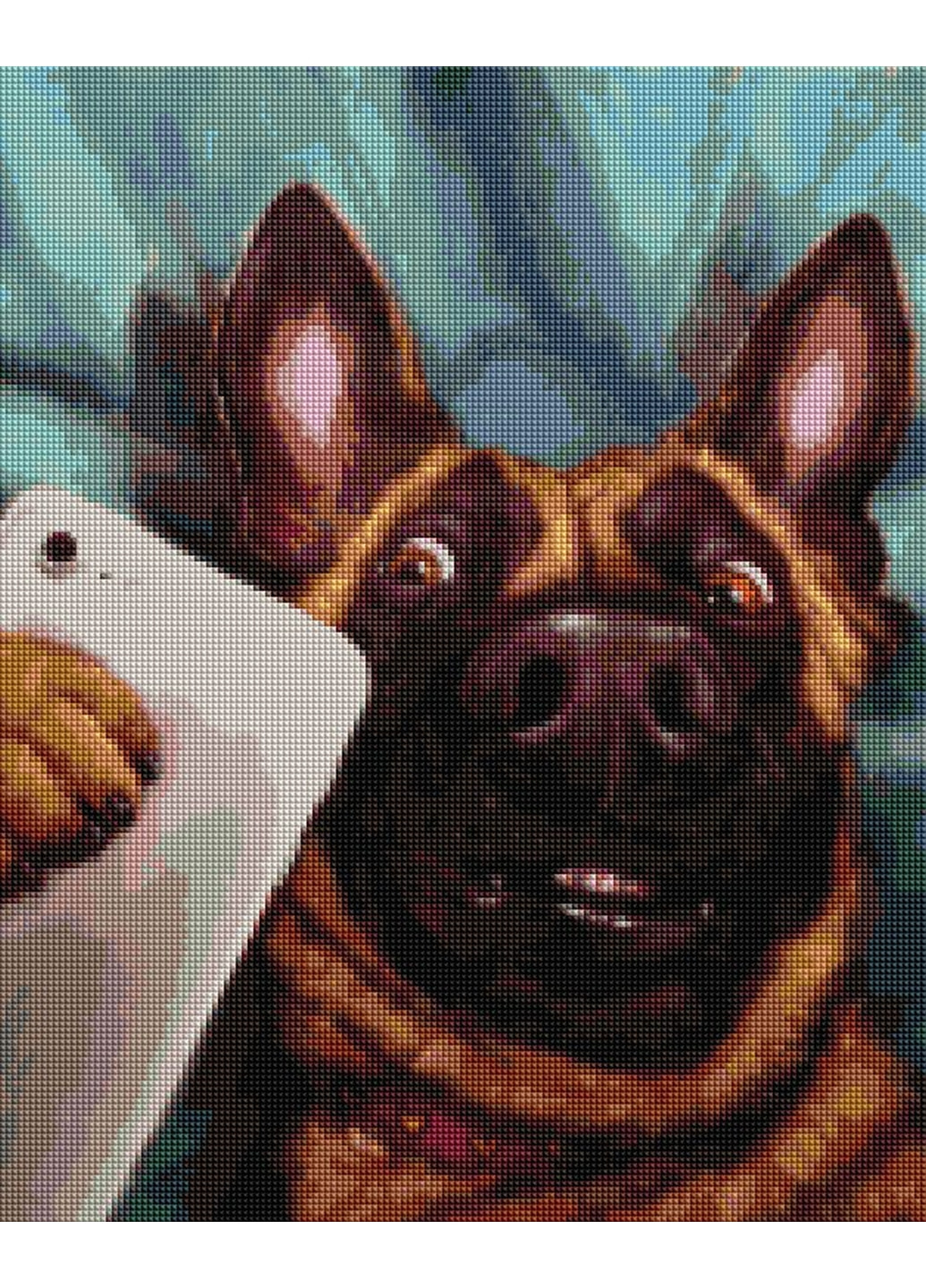 Алмазна мозаїка "Селфі Чарлі ©Lucia Heffernan" Brushme (277690614)