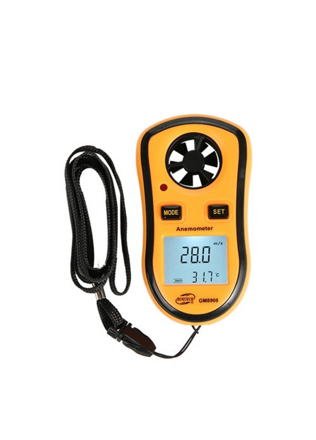 Цифровий анемометр крильчатий 0,1-30м/с, -10-45°C BENETECH (277691695)