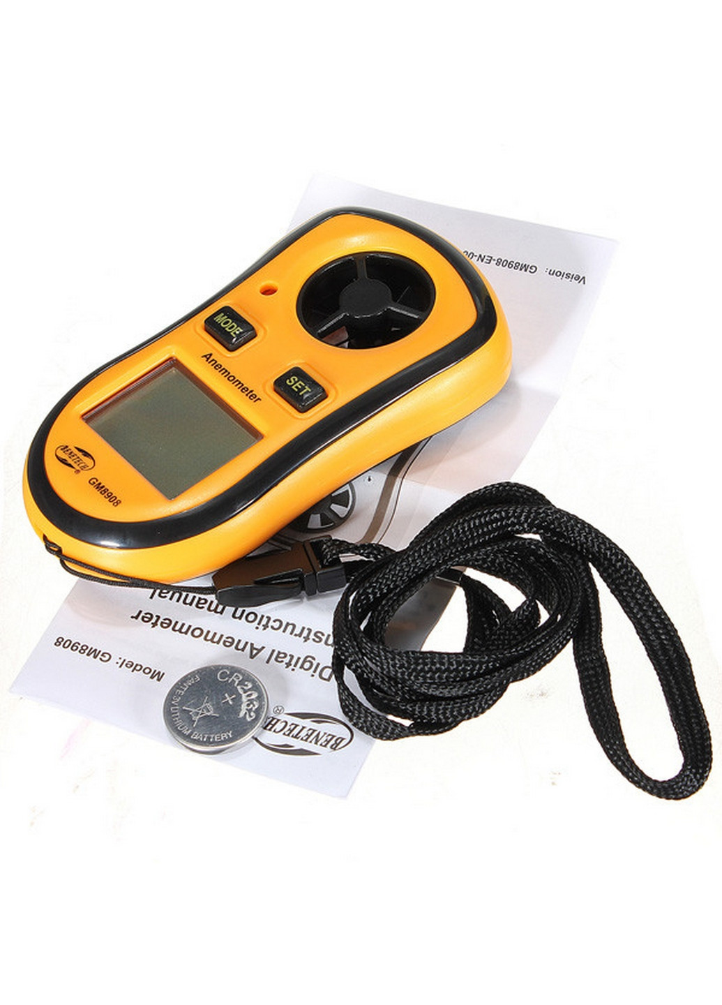 Цифровий анемометр крильчатий 0,1-30м/с, -10-45°C BENETECH (277691695)