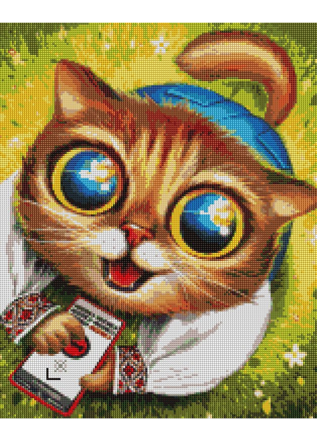 Алмазна мозаїка "Котик із ППО ©Маріанна Пащук" Brushme (277689662)