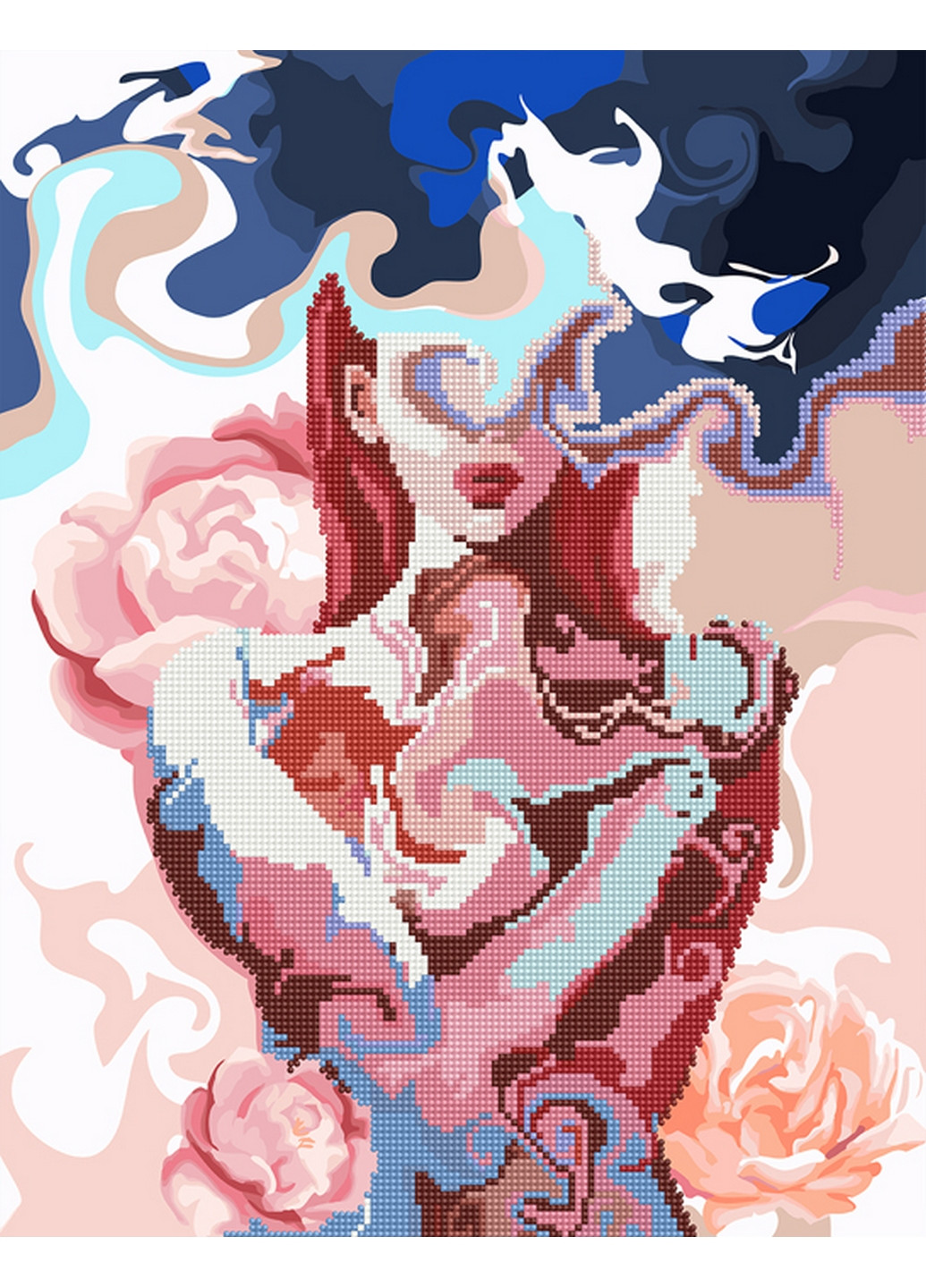 Алмазная картина-раскраска "Волны нежности" Brushme (277690507)