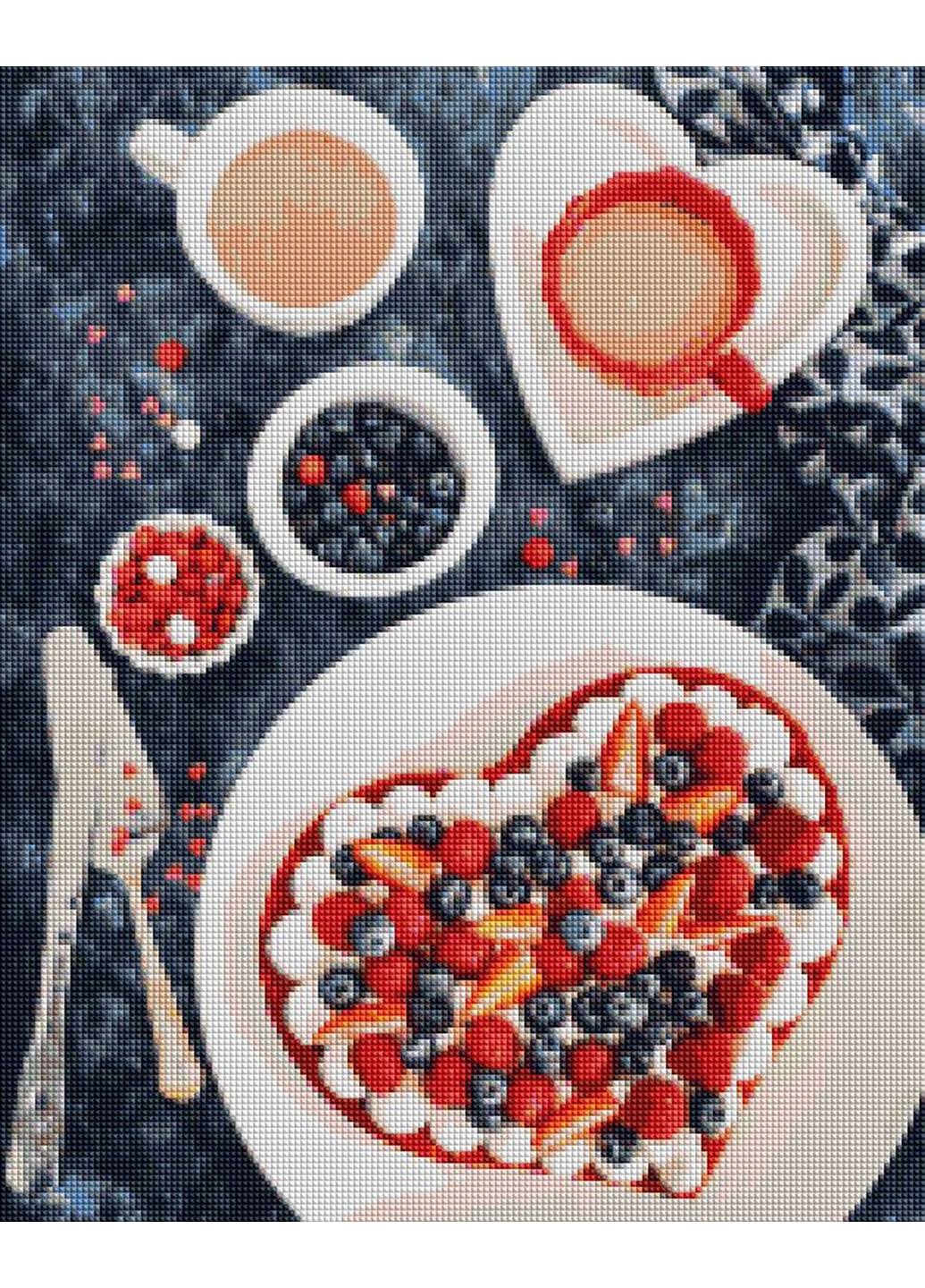 Алмазна мозаїка "Ягідний десерт" Brushme (277693044)