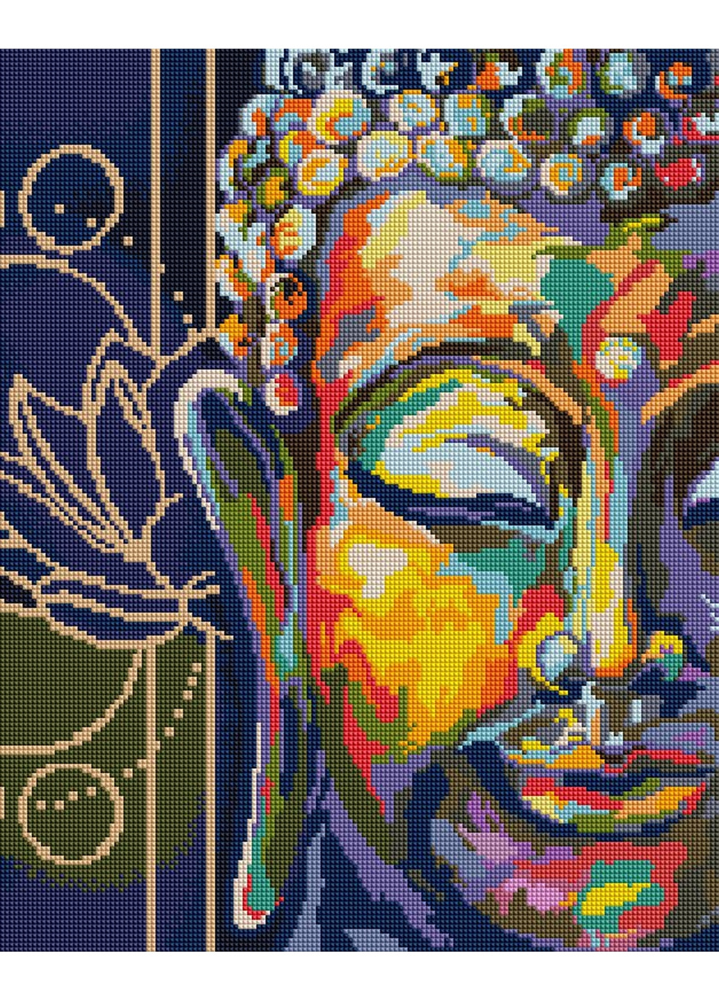Алмазна мозаїка "Барвістий Будда" Brushme (277692661)