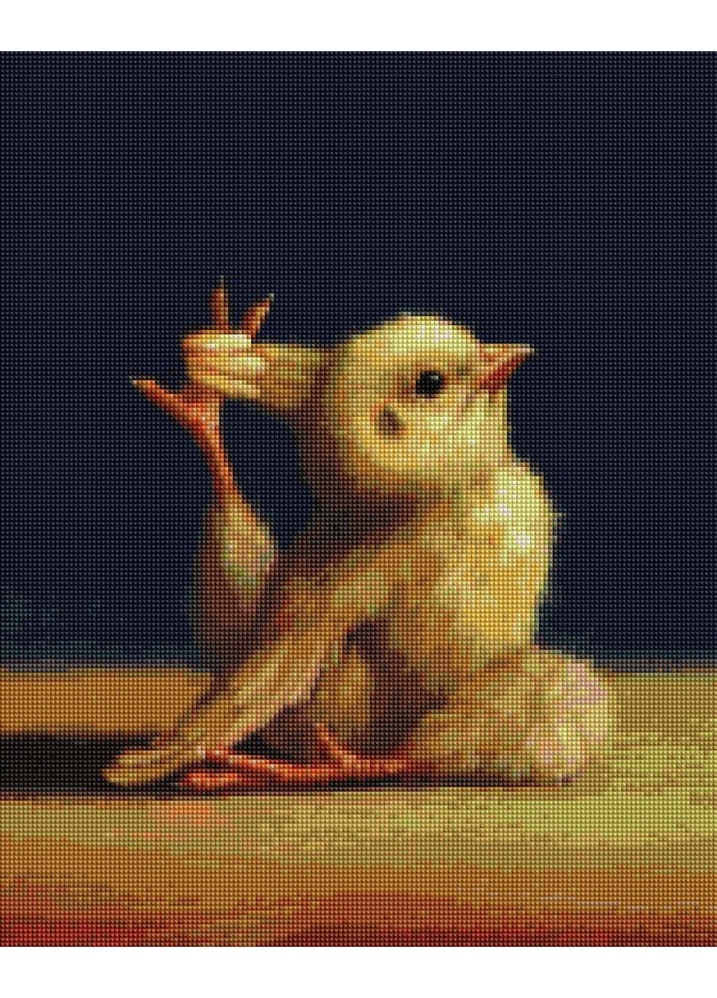 Алмазна мозаїка "Йога курочка ©Lucia Heffernan" Brushme (277691652)