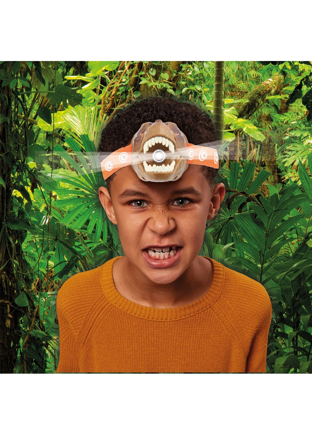 Детский налобный фонарик Опасный Ти-Рекс со светом и звуком BRAINSTORM TOYS (277691742)