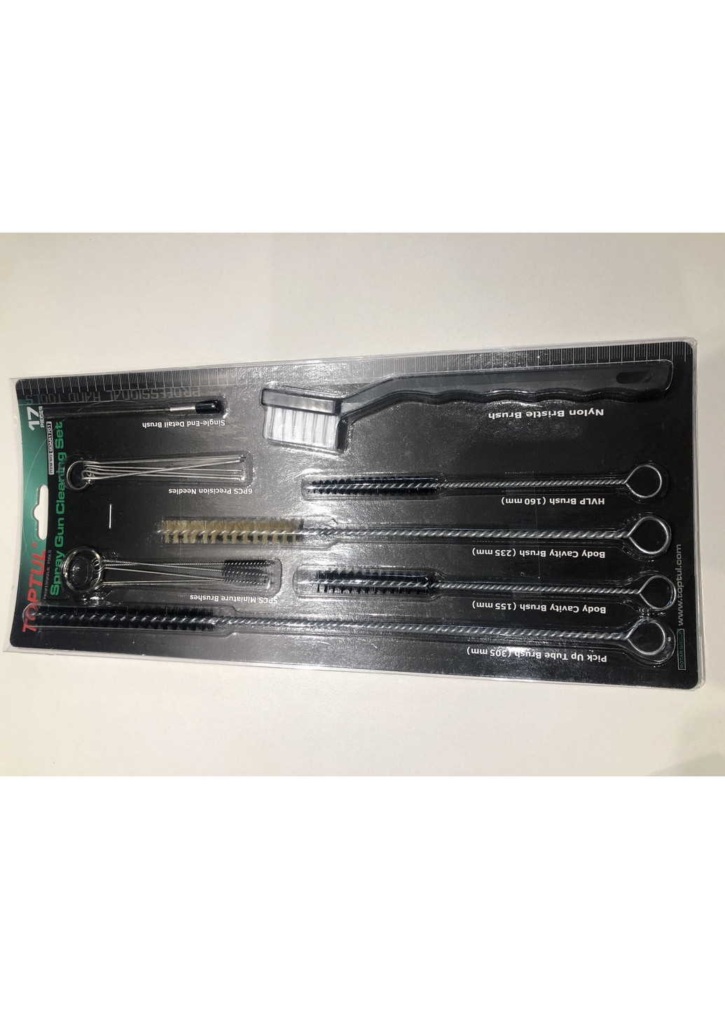 Щітки для чищення фарбопульта набір 17од. TOPTUL (277691565)