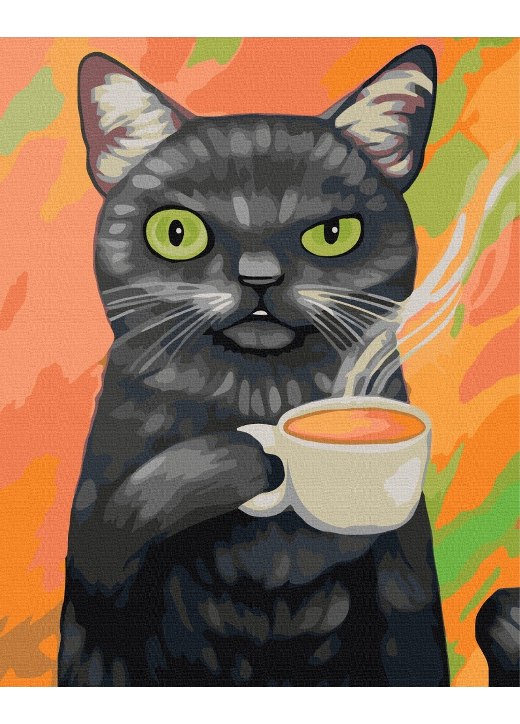 Картина за номерами "Котик у понеділок" Brushme (277693470)