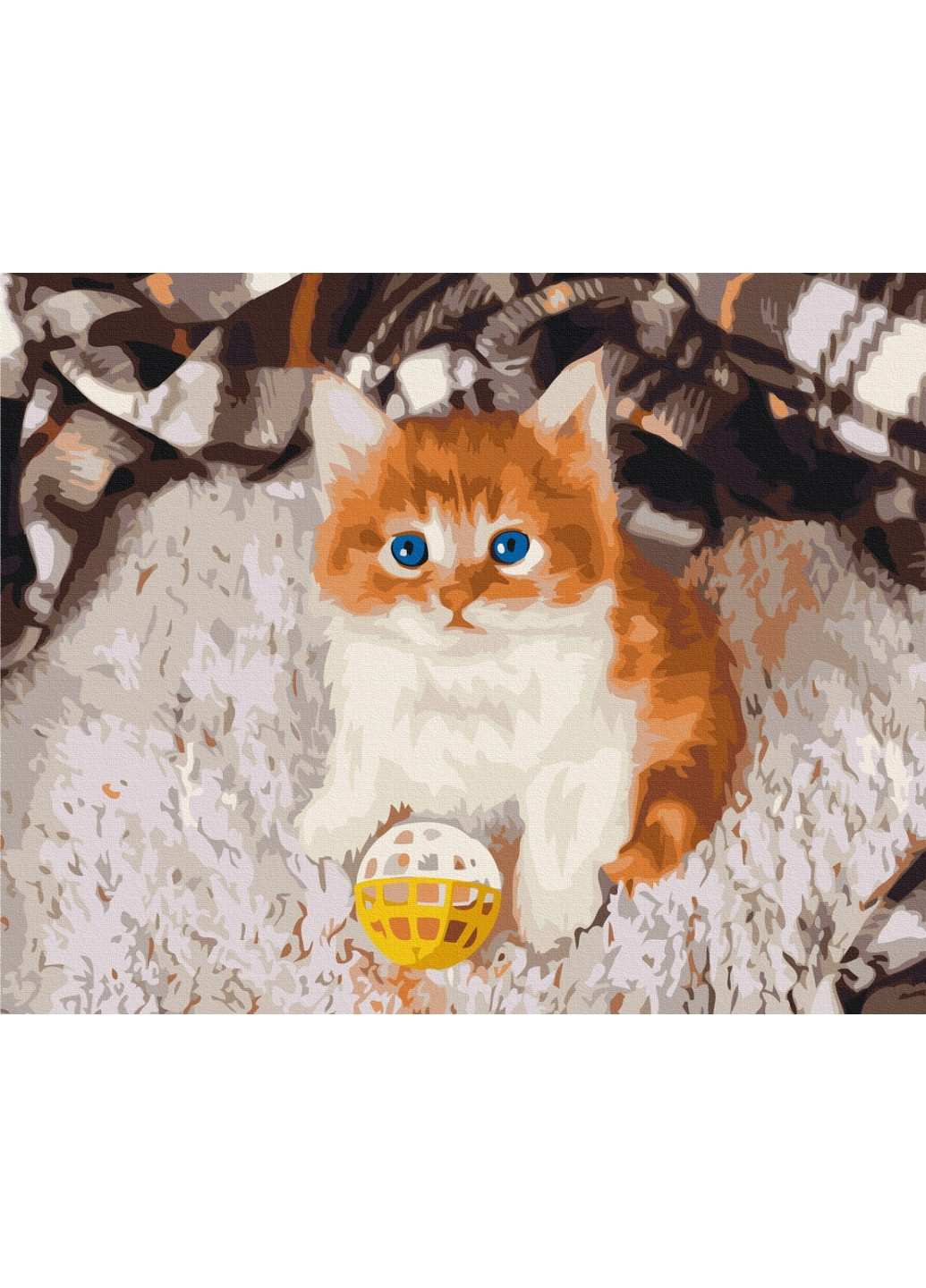 Картина по номерам "Игривый котенок" Brushme (277693541)
