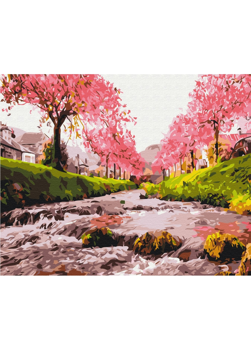 Картина по номерам "Река у сакуры" Brushme (277692071)