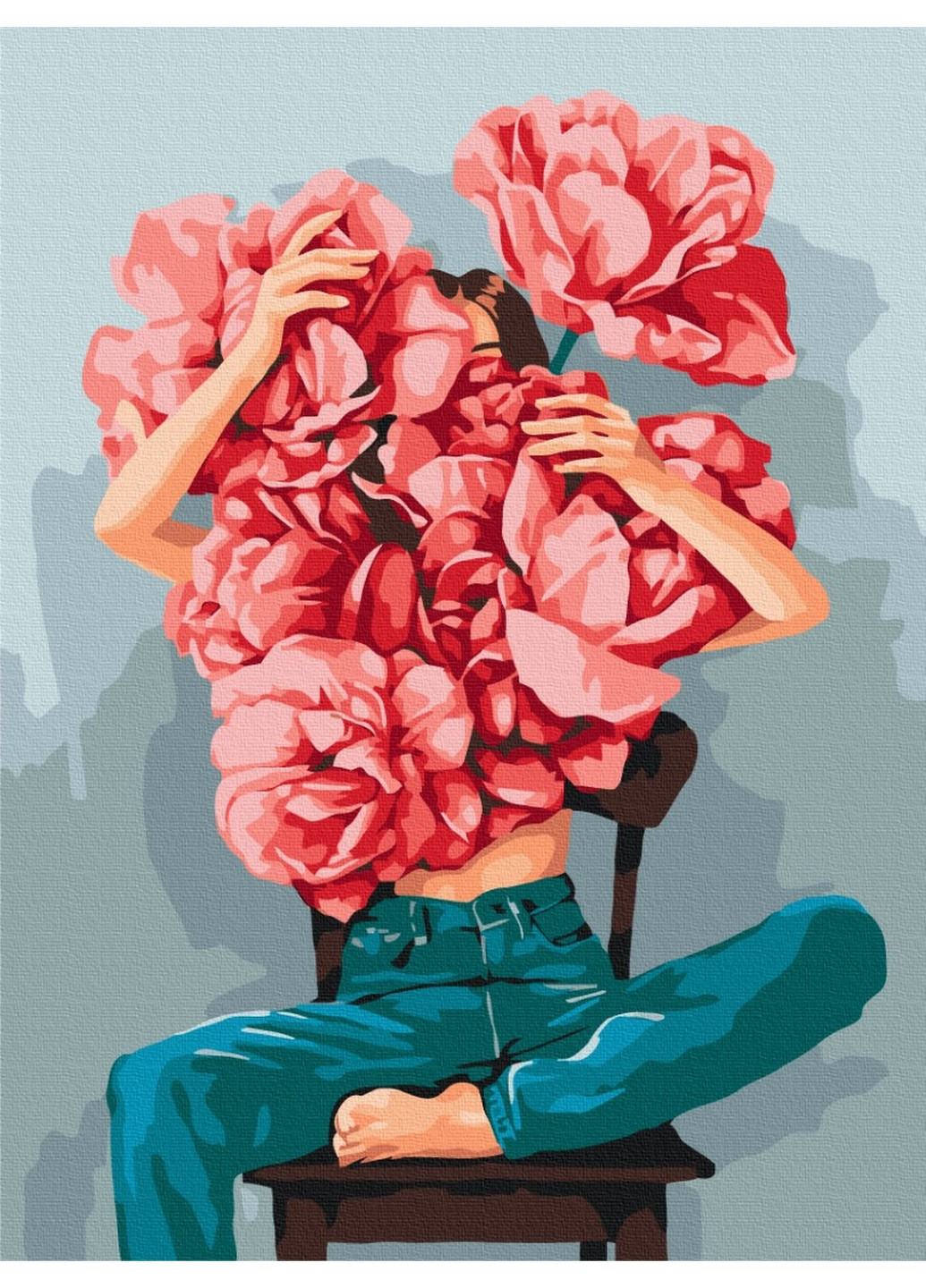 Картина за номерами "Півонії в обіймах © Mykhailyshyna Daria" Brushme (277692074)