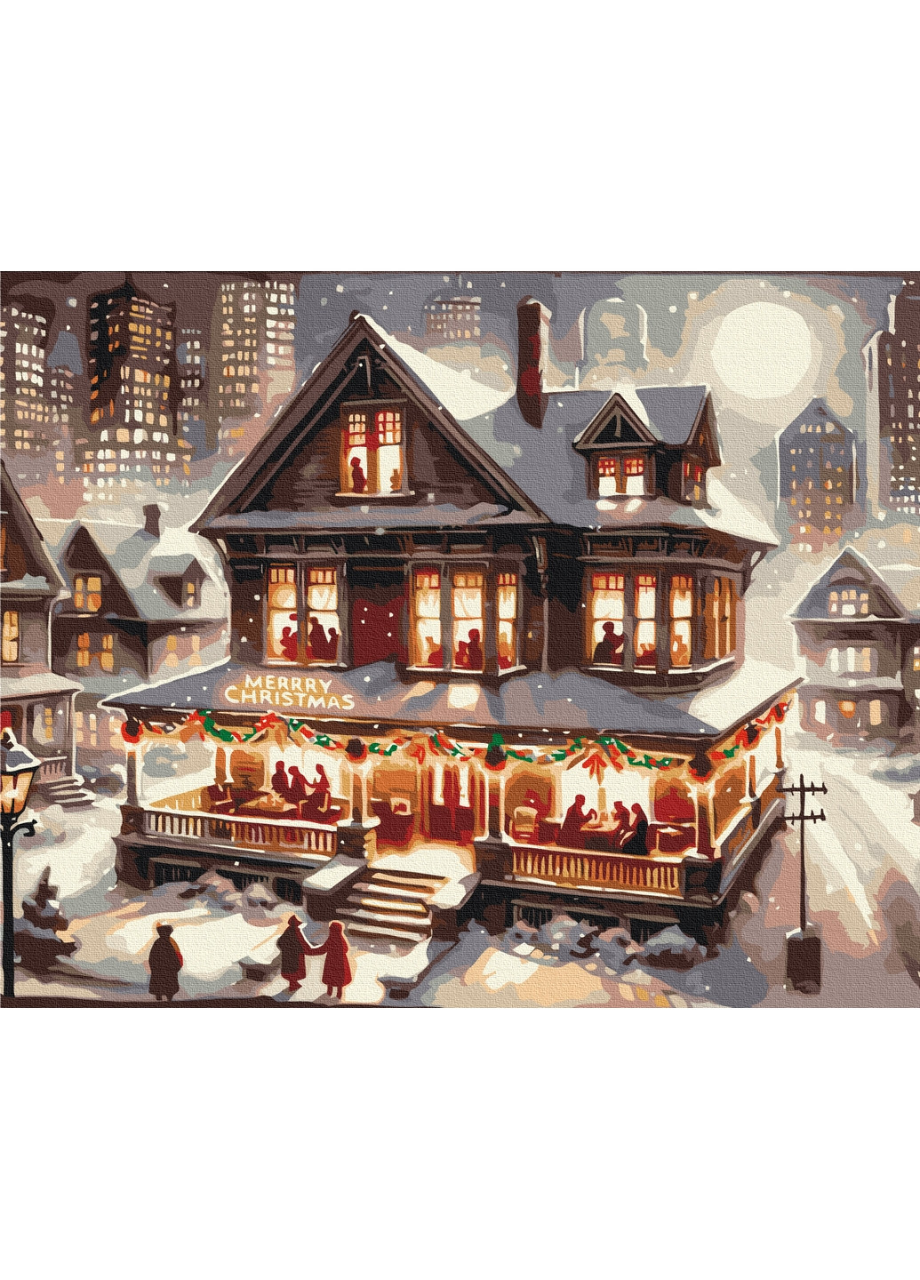 Картина по номерам "Вечерка в новогоднюю ночь" Brushme (277693140)