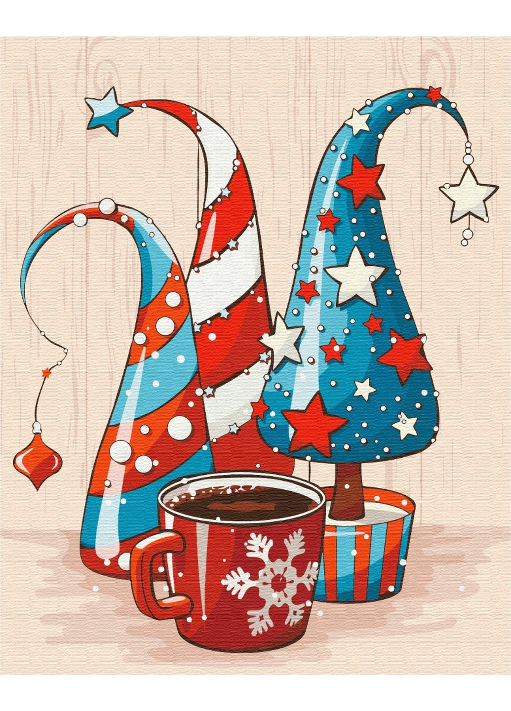 Картина по номерам "Рождественские шляпки" Brushme (277689708)