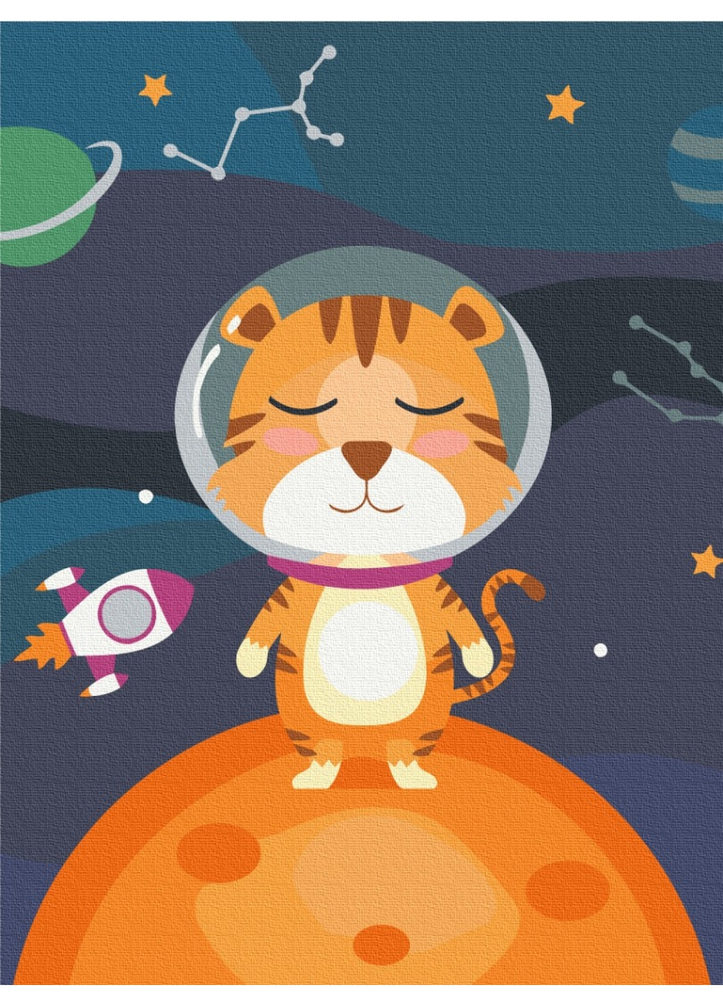 Картина за номерами "Тигрятко космонавт" Brushme (277690149)