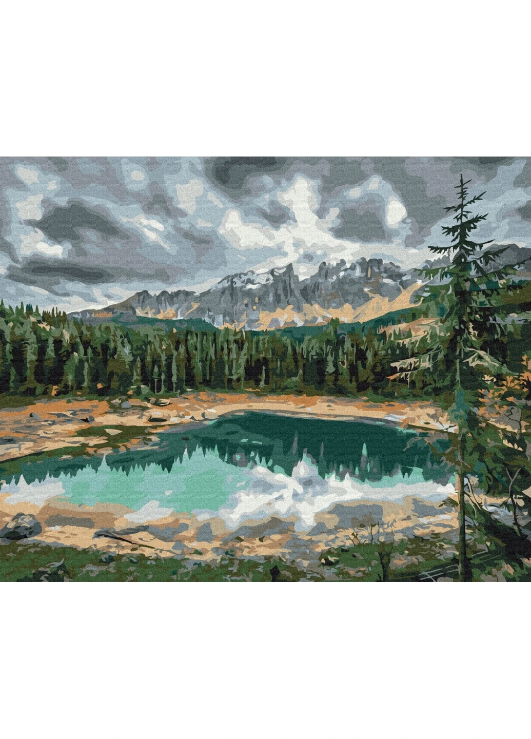 Картина за номерами "Озеро Карецца © Roksolana Baran" Brushme (277692039)