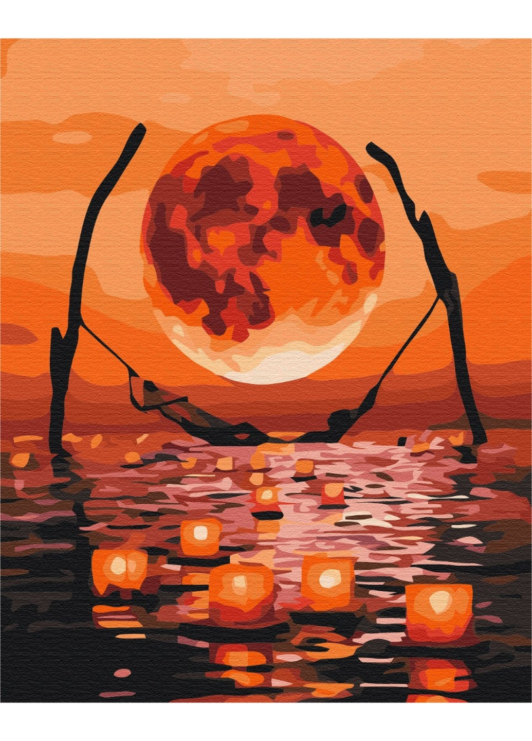 Картина по номерам "Луна полного релакса" Brushme (277693564)