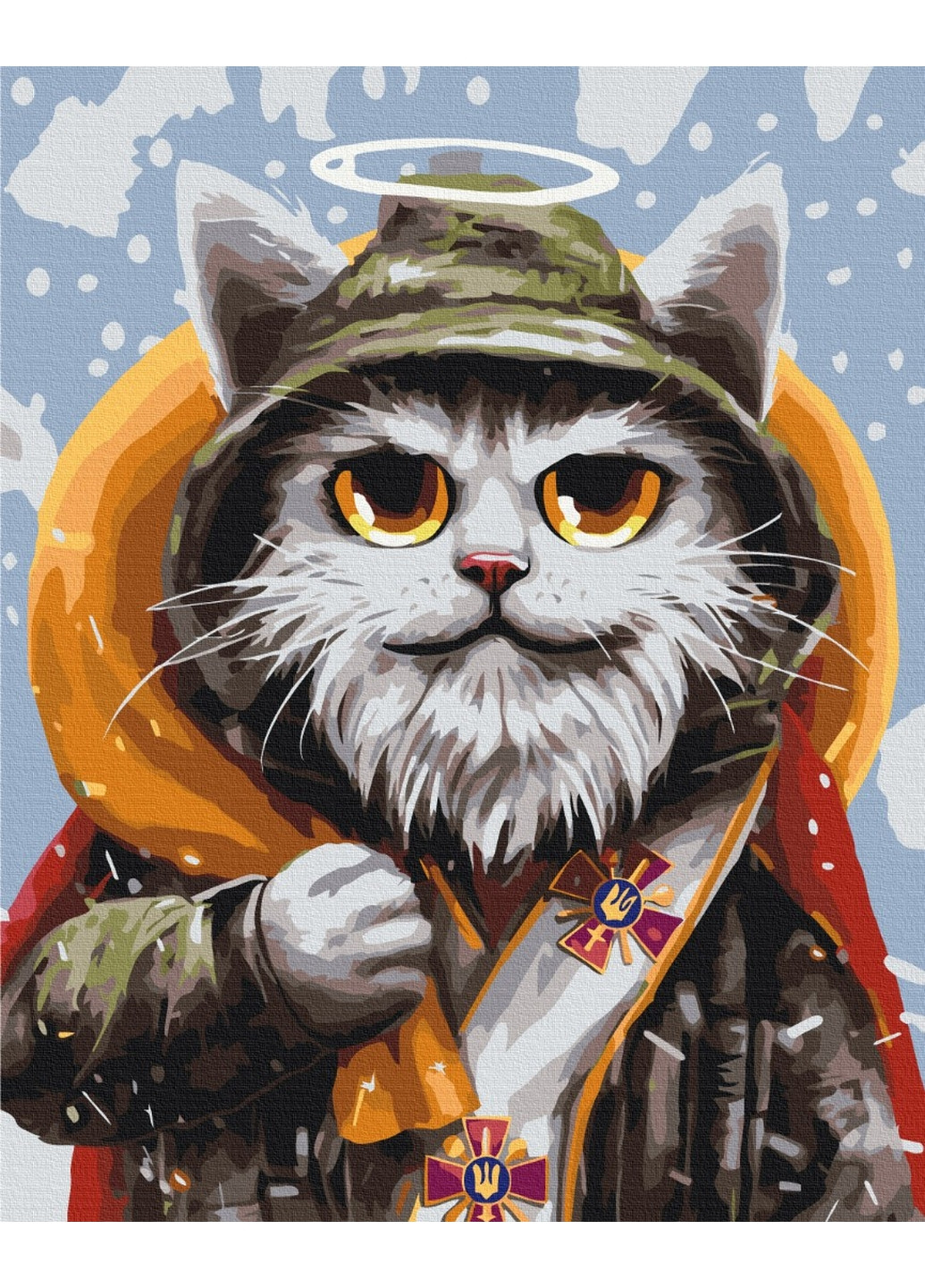 Картина по номерам "Котик святой Николай ©Марианна Пащук" Brushme (277691118)