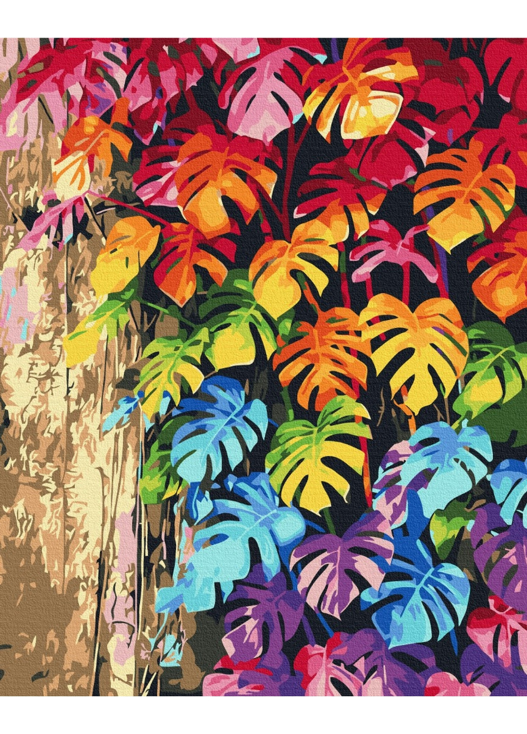 Картина по номерам "Цветное листья" Brushme (277693031)