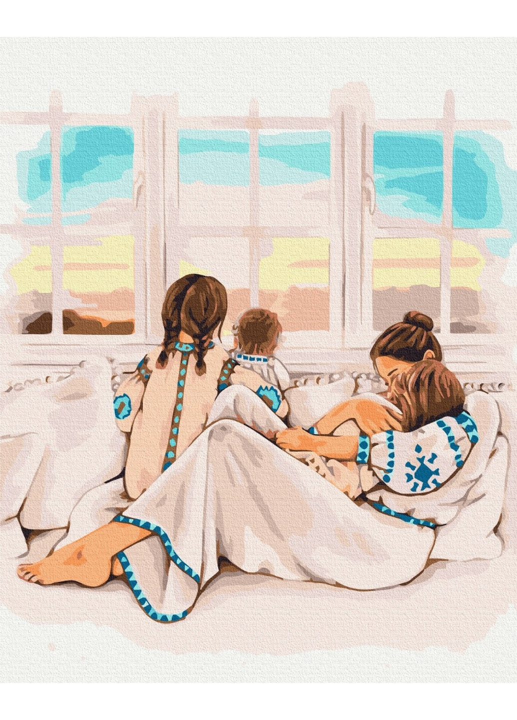 Картина за номерами "Материнське тепло ©Алла Березовська" Brushme (277691619)