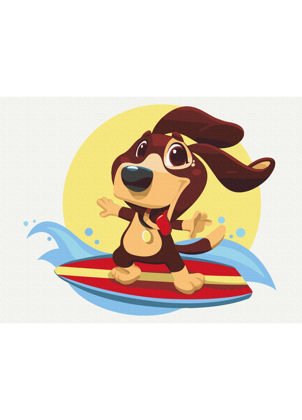 Картина по номерам "Серфер Лео" Brushme (277693104)