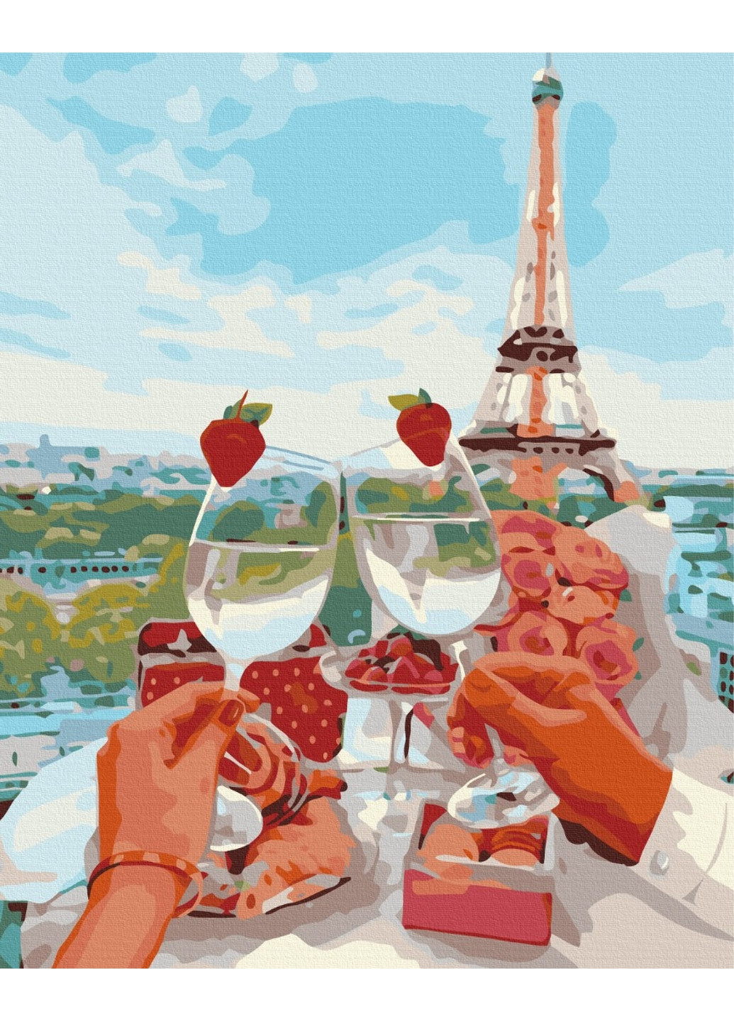 Картина по номерам "Игристый Париж" Brushme (277693583)