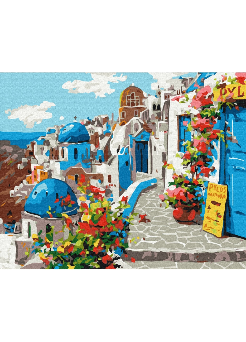 Картина за номерами "Літо Санторіні" Brushme (277693551)