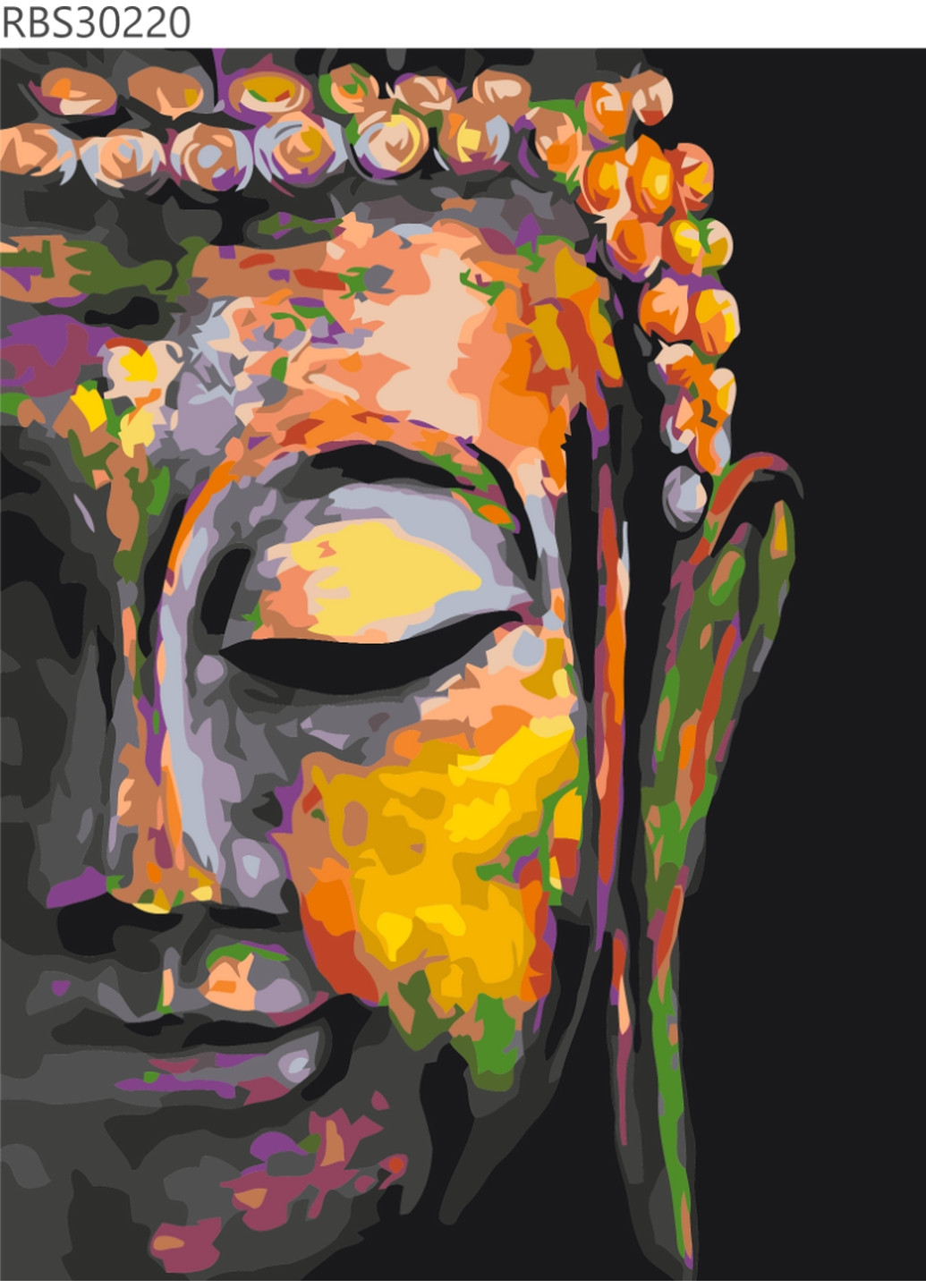 Картина за номерами "Різнобарвний Будда" Brushme (277693527)