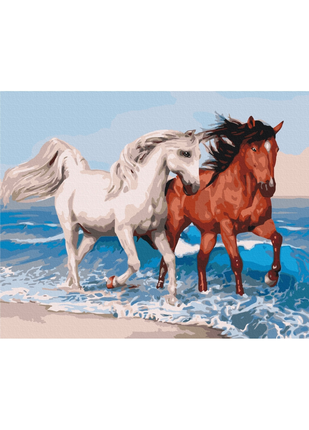 Картина по номерам "Лошади на побережье" Brushme (277690722)