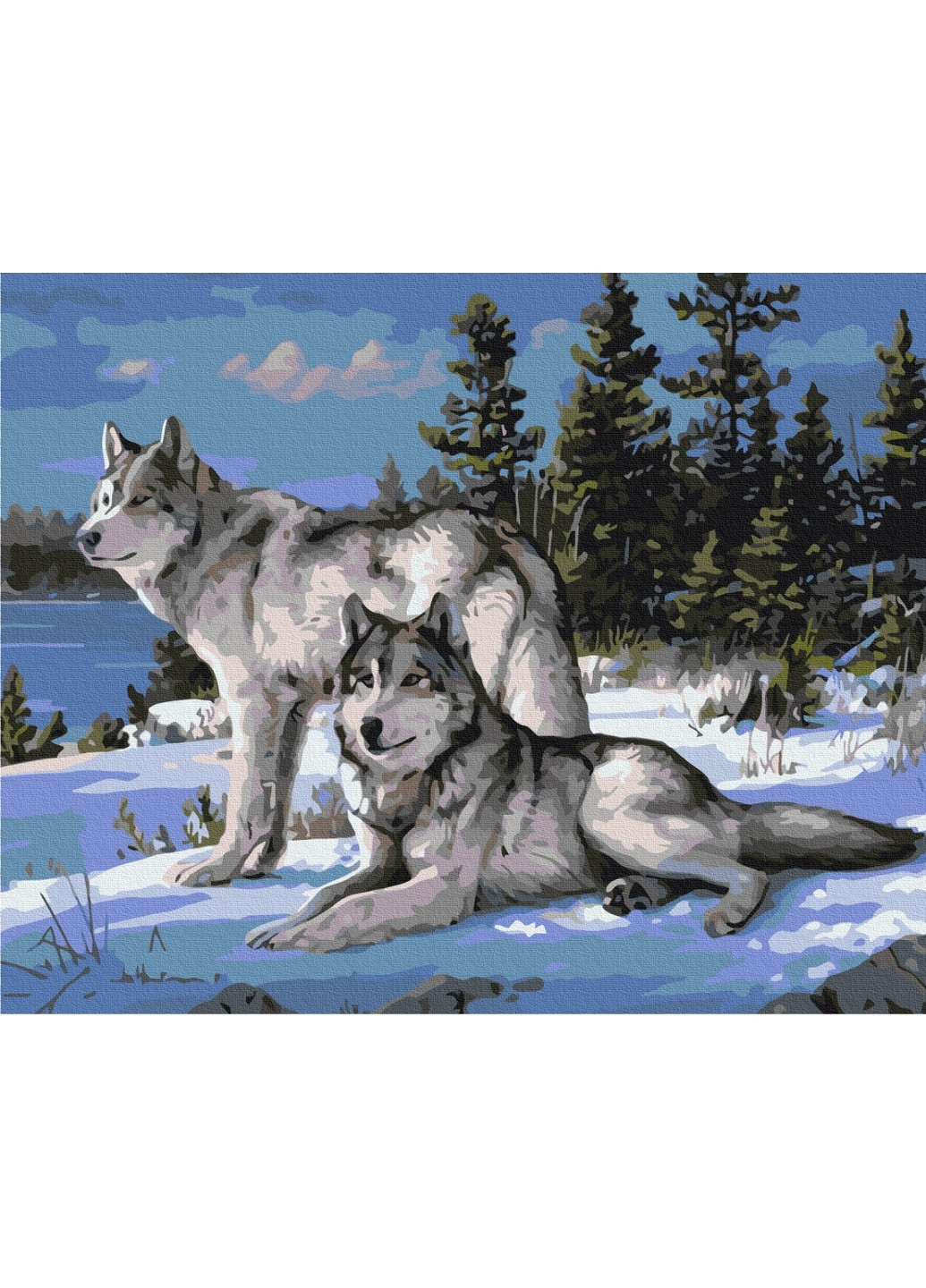 Картина по номерам "Волки-защитники" Brushme (277690186)