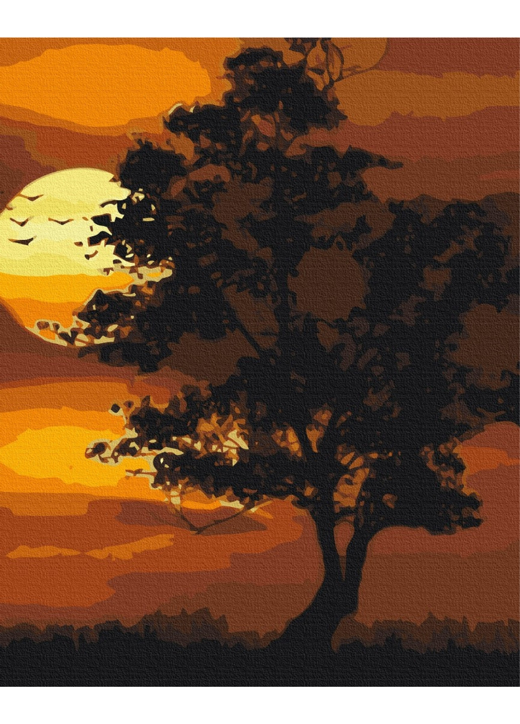 Картина по номерам "Пылающий закат" Brushme (277691632)