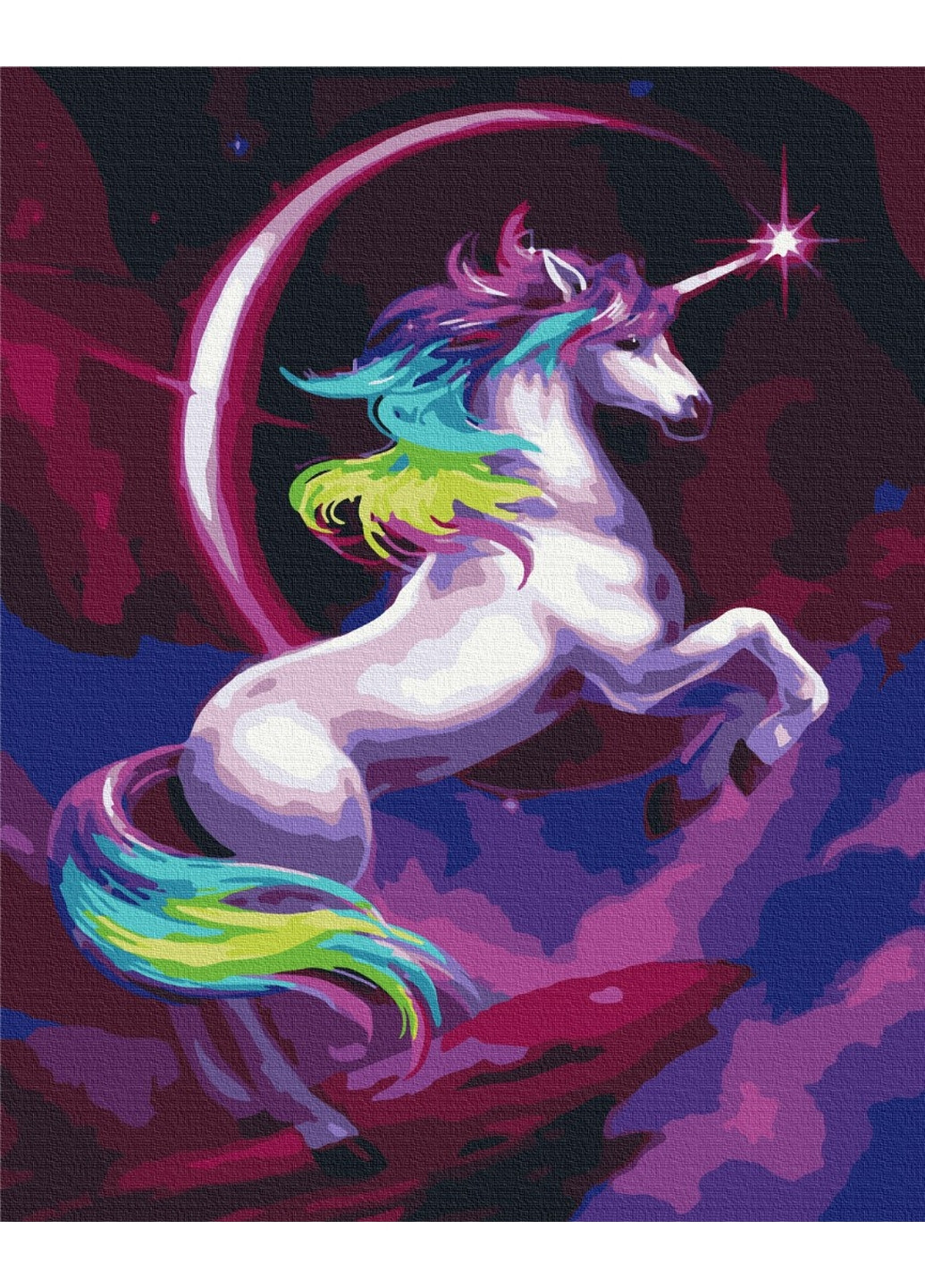 Картина по номерам "Сказочный радужный единорог" Brushme (277692004)