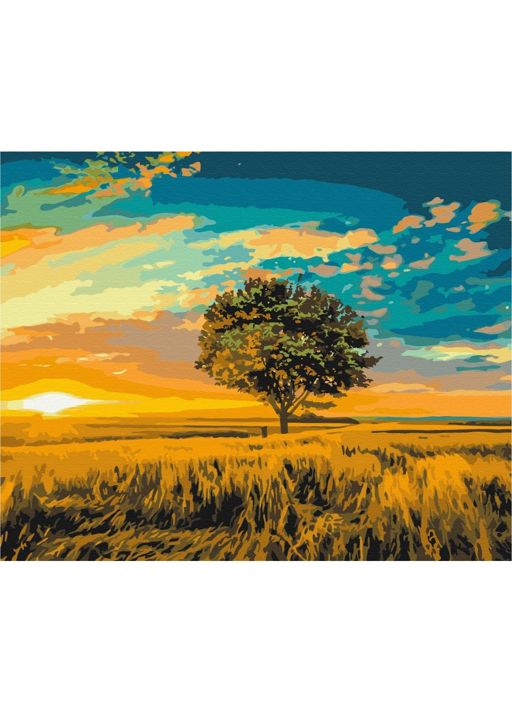 Картина за номерами "Золотий захід" Brushme (277689590)