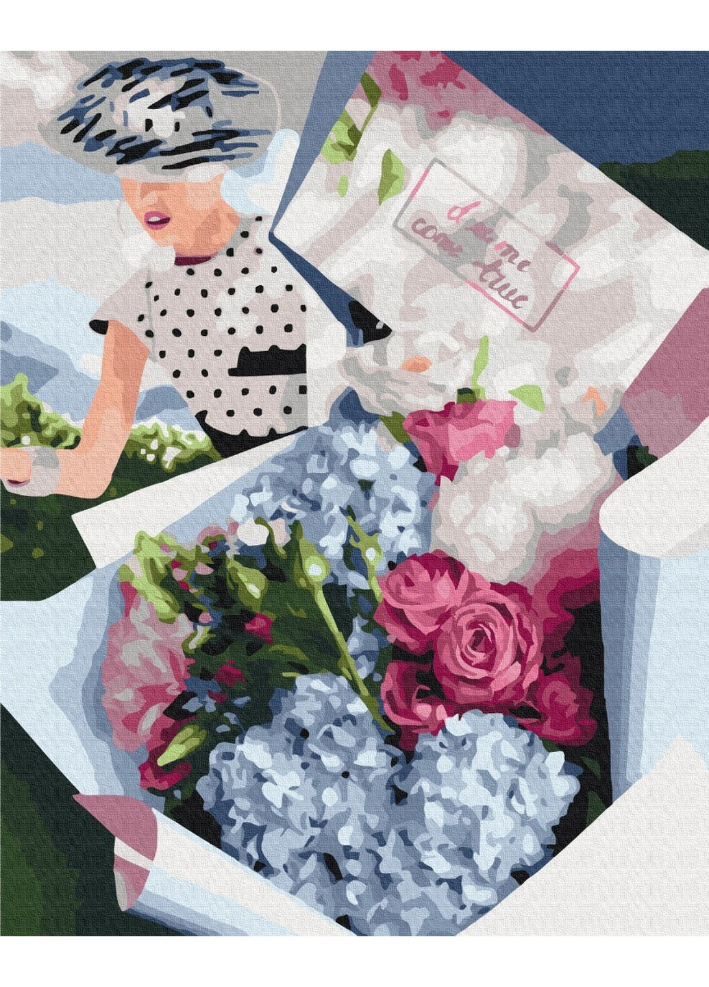 Картина за номерами "Букет для ретро леді" Brushme (277693116)