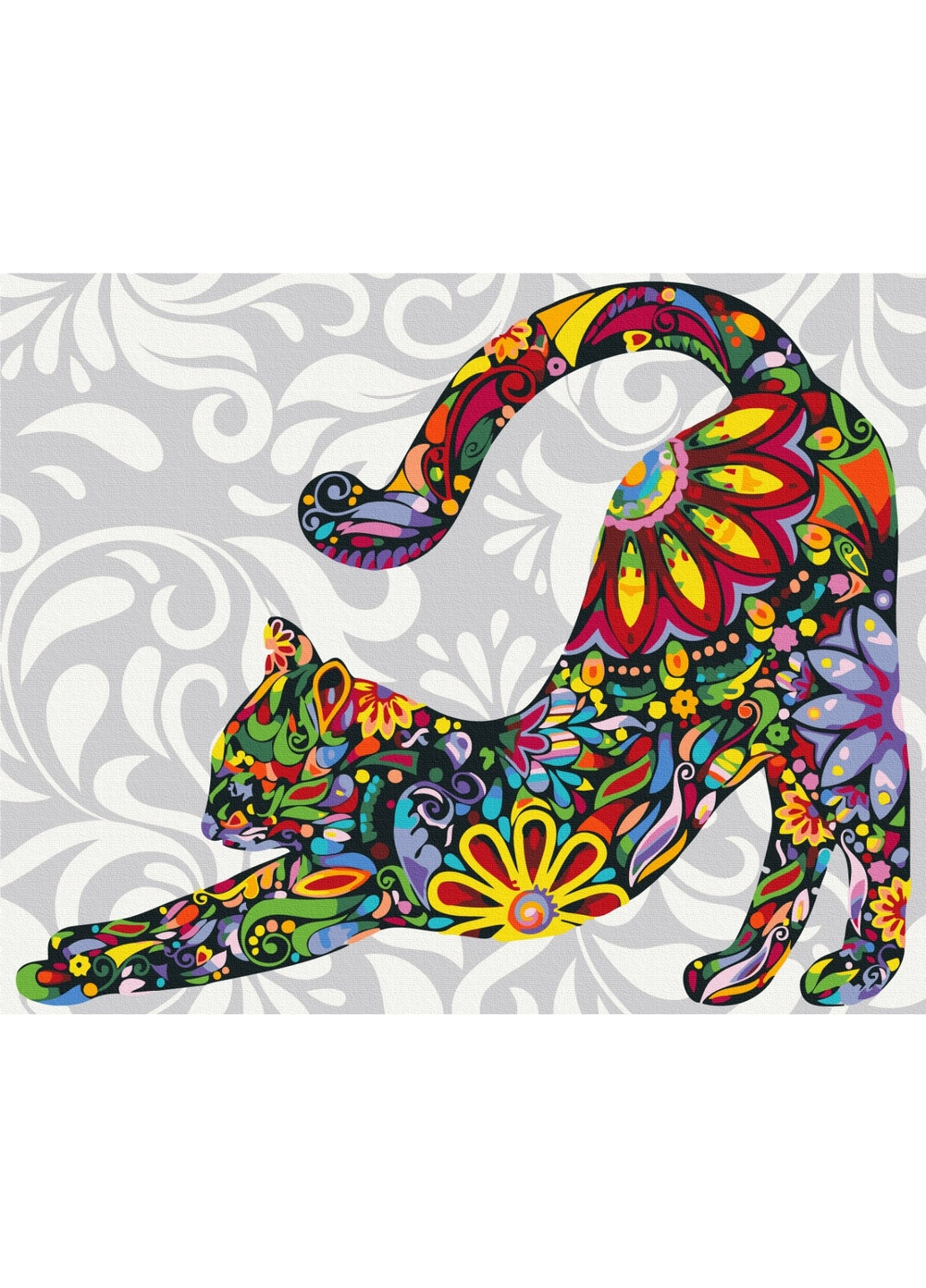 Картина по номерам "Цветочный котик" Brushme (277692199)