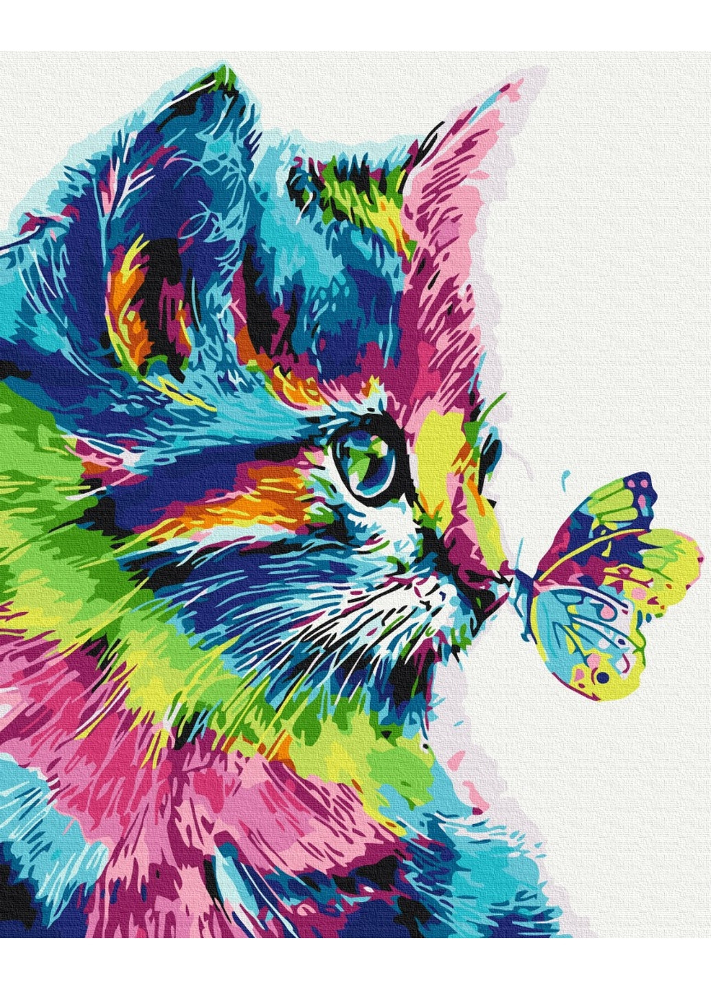 Картина за номерами "Котик у фарбі" Brushme (277691101)