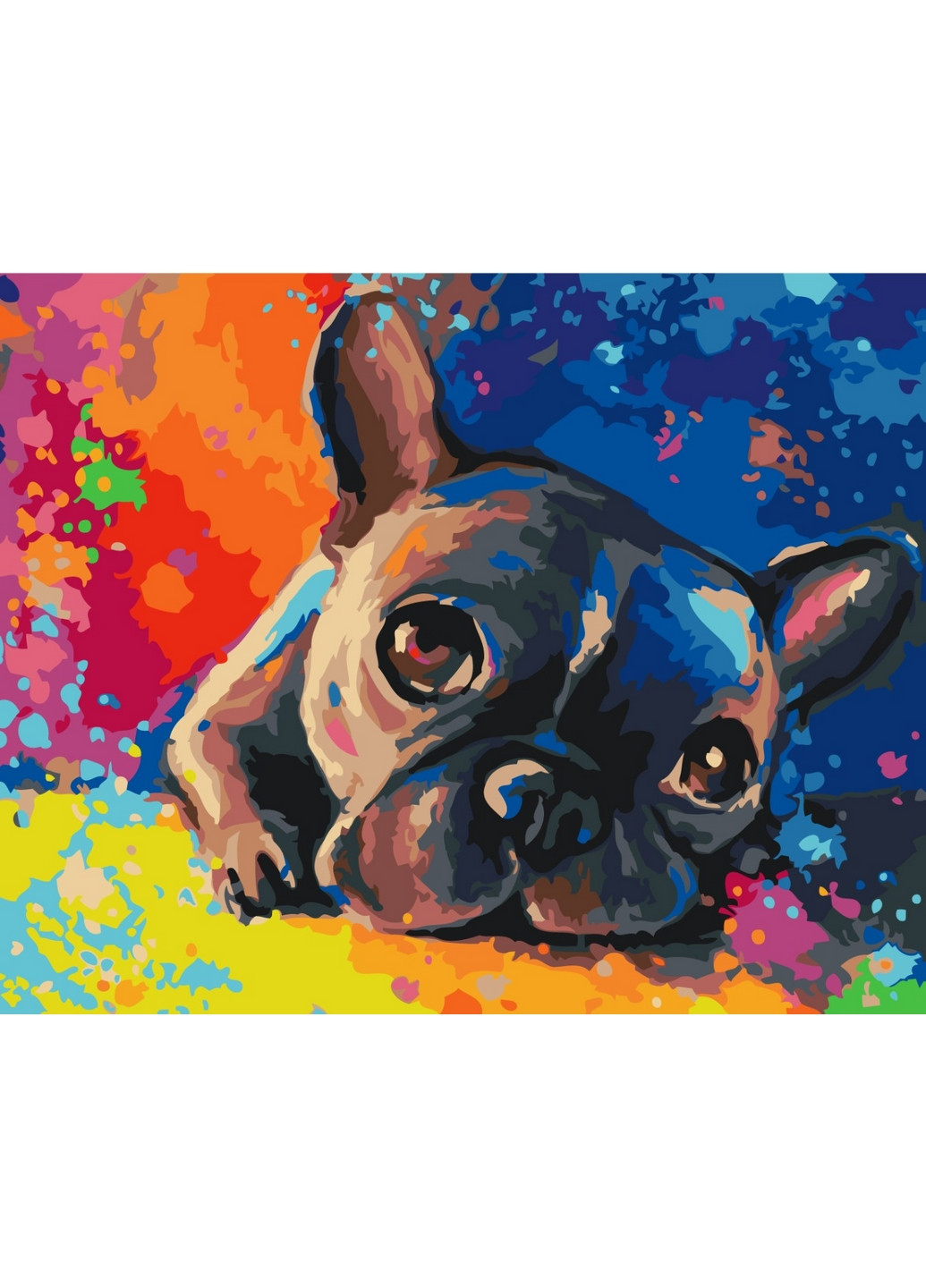 Картина за номерами "Кольоровий бульдог" Brushme (277691179)