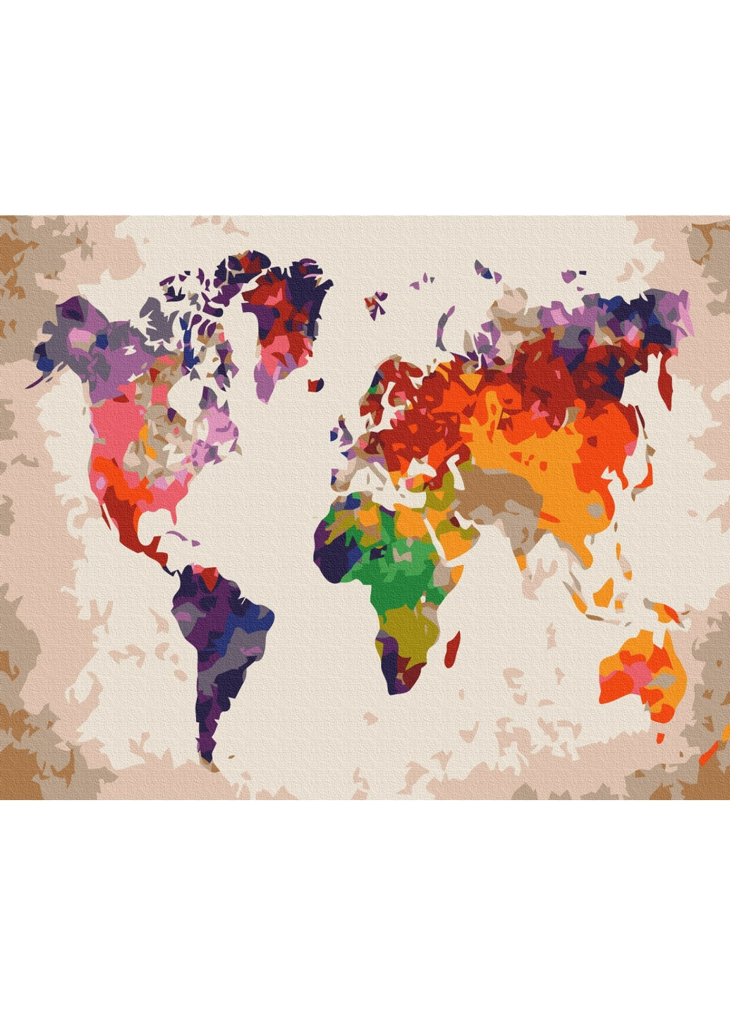 Картина по номерам "Цветная карта" Brushme (277690993)