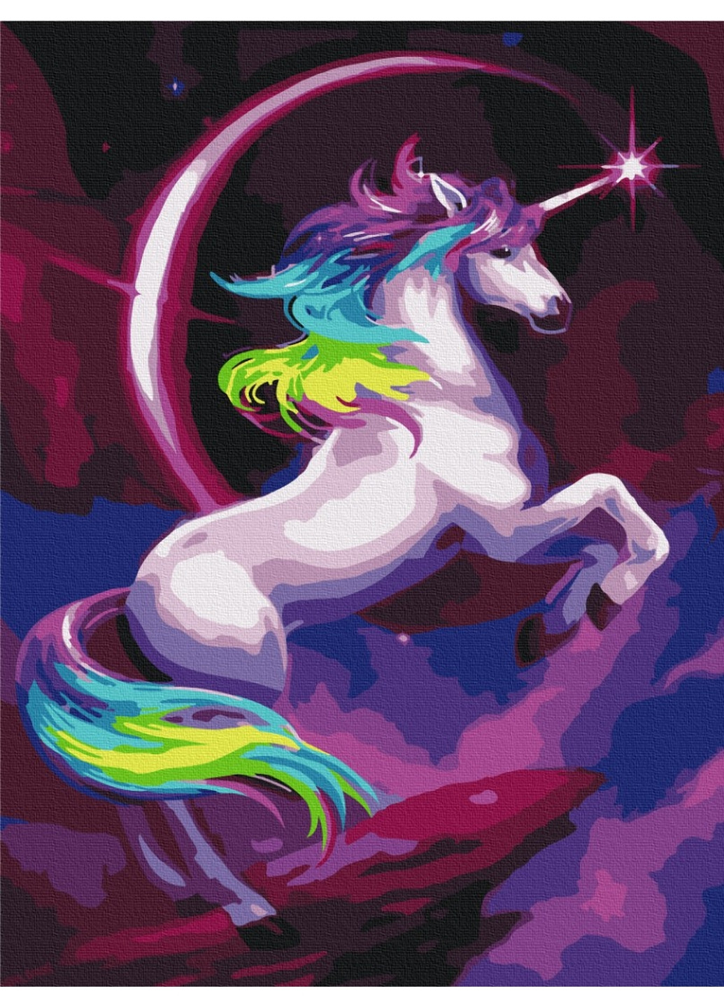Картина по номерам "Сказочный радужный единорог" Brushme (277691019)