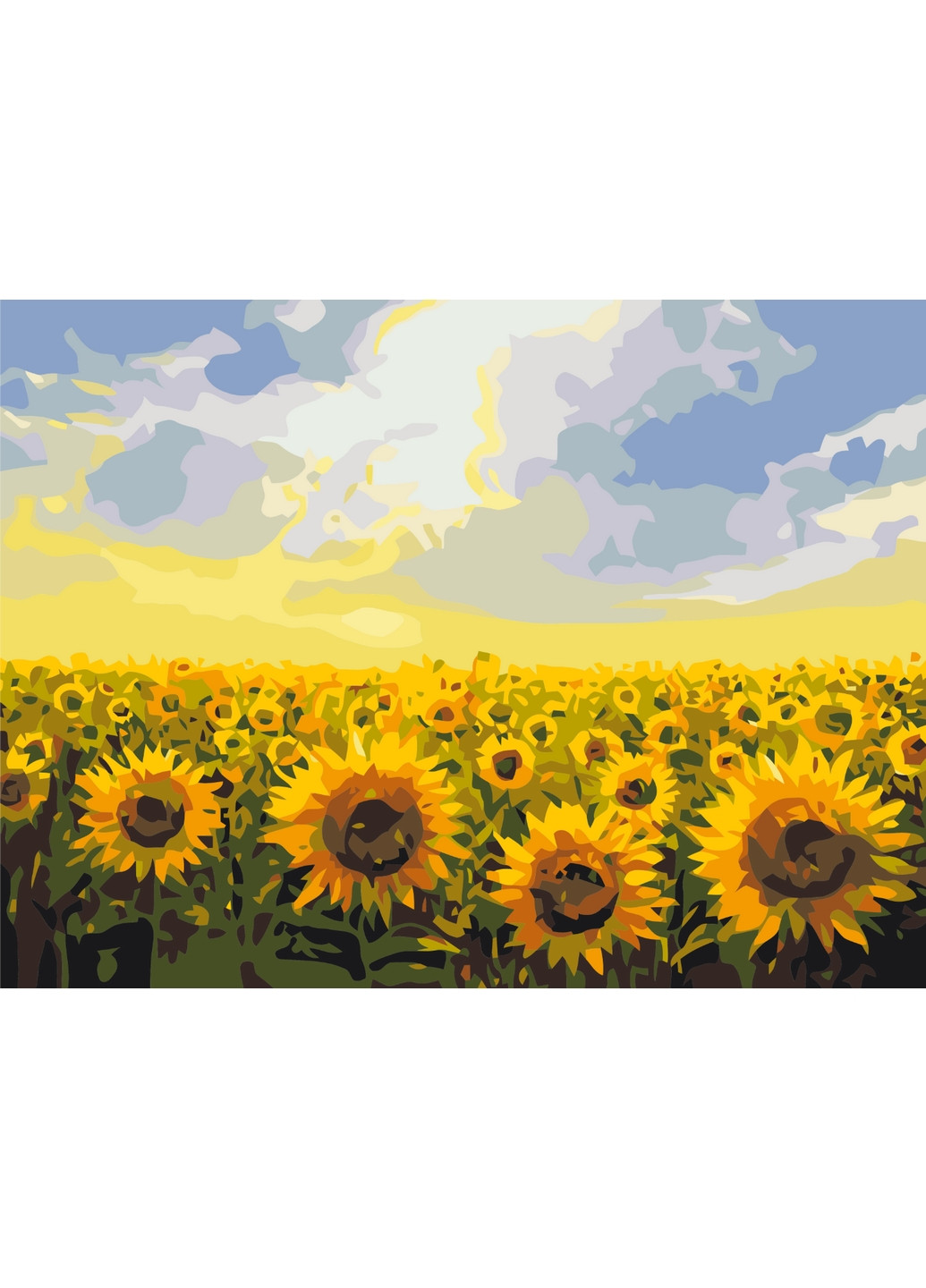 Картина за номерами "Поле соняшників" Brushme (277691998)