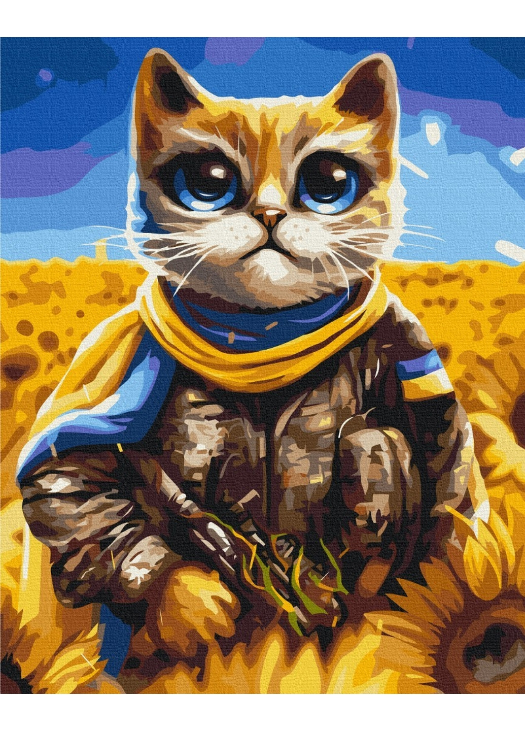 Картина по номерам "Котик Герой ©Марианна Пащук" Brushme (277692135)