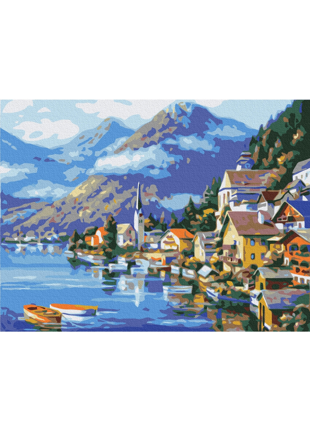 Картина за номерами "Село біля підніжжя гори" Brushme (277692715)