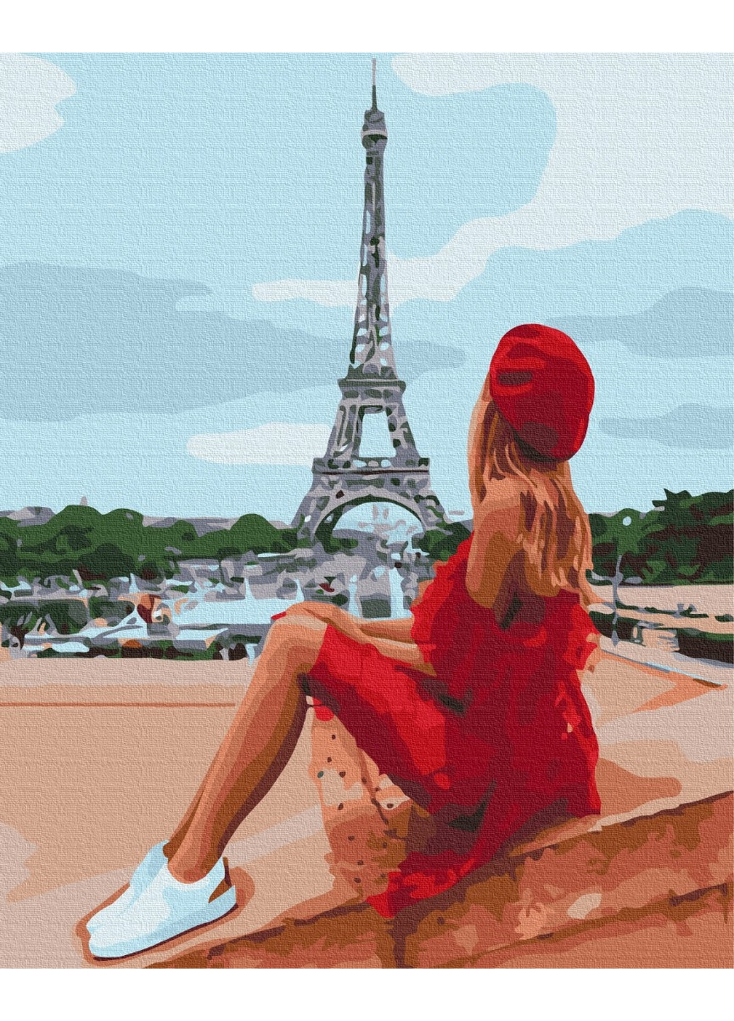 Картина за номерами "Красуня в Парижі" Brushme (277689491)